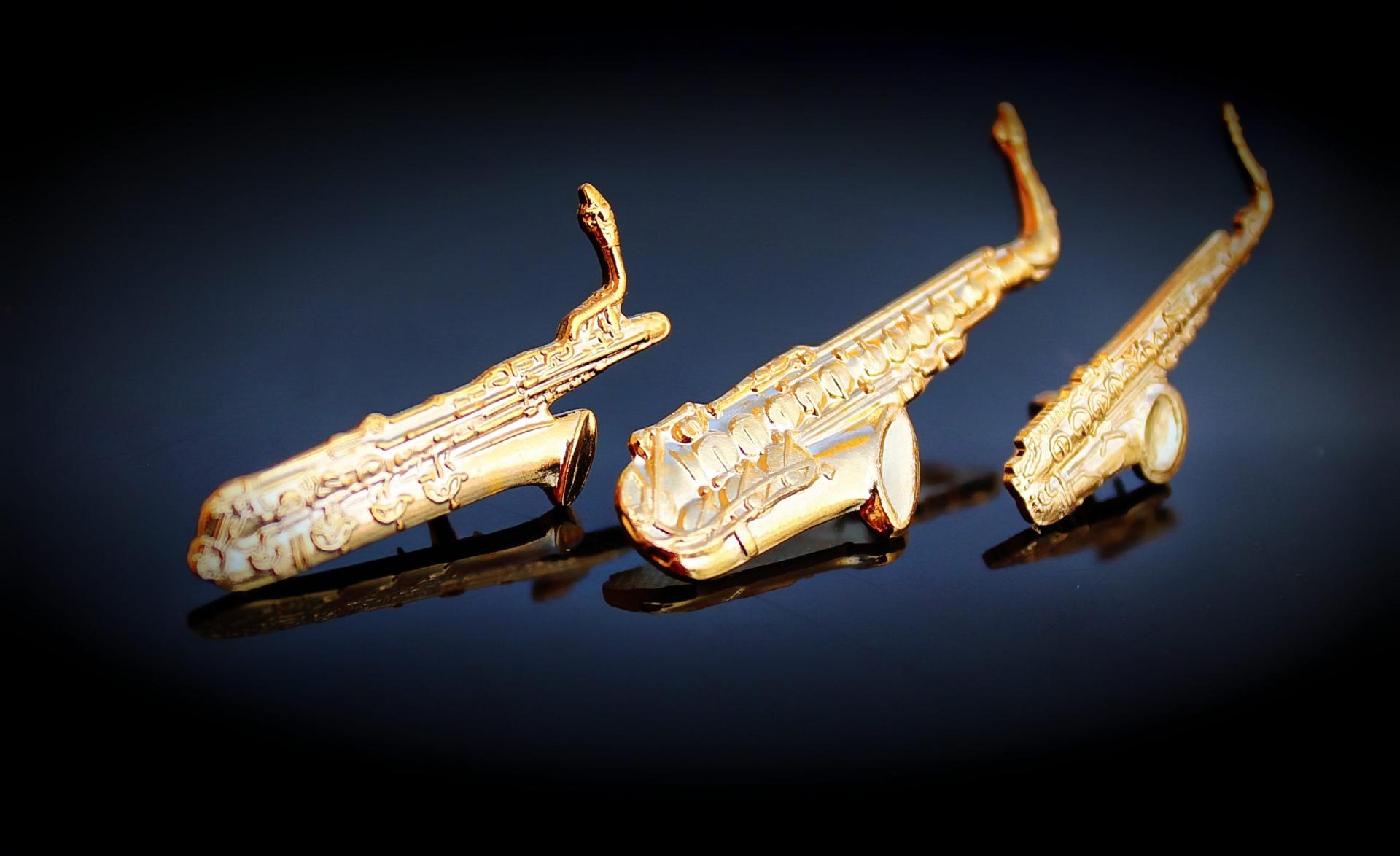 Saxophone Pin Badges - Tenor, Alto, Baritone