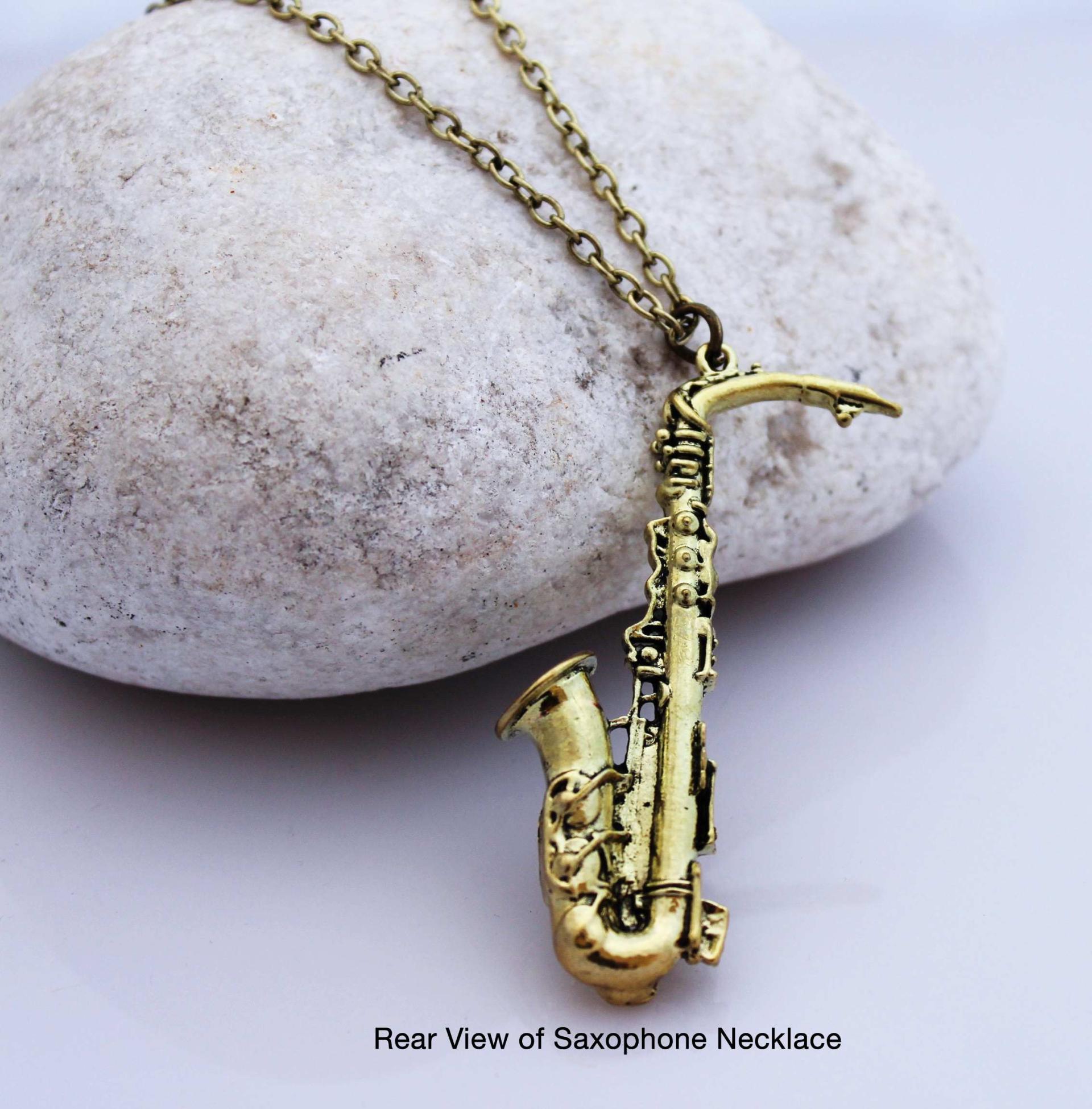 Saxophone Necklace Vintage Style