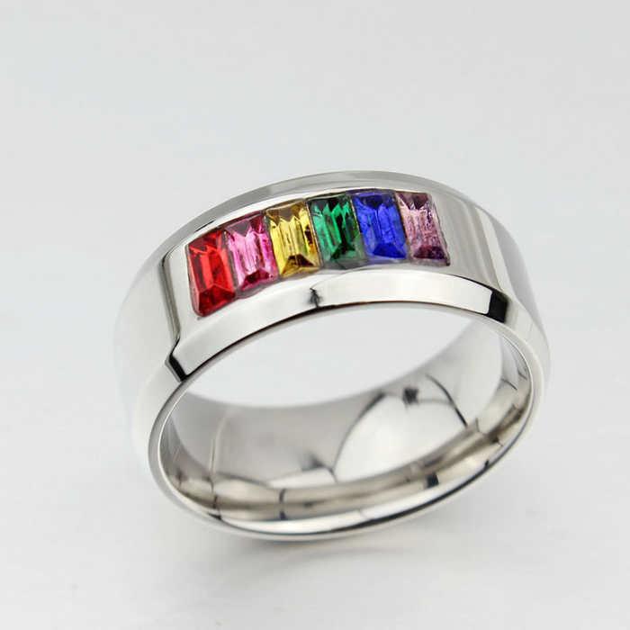 Titanium Steel Rainbow Ring