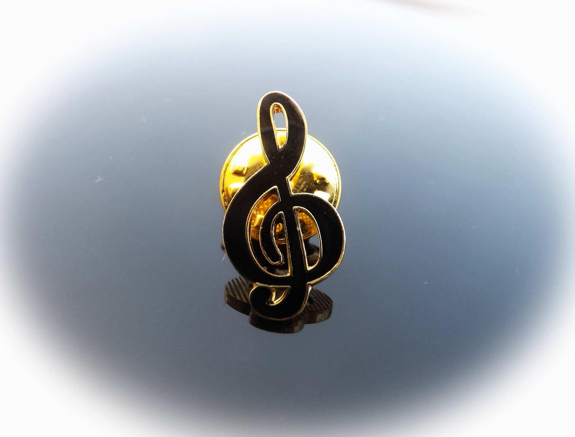 Treble Clef (G Clef) Pin Badge