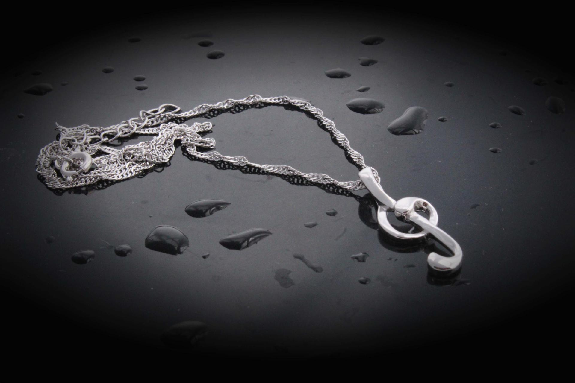 Treble Clef Delicate Necklace in Stainless Steel