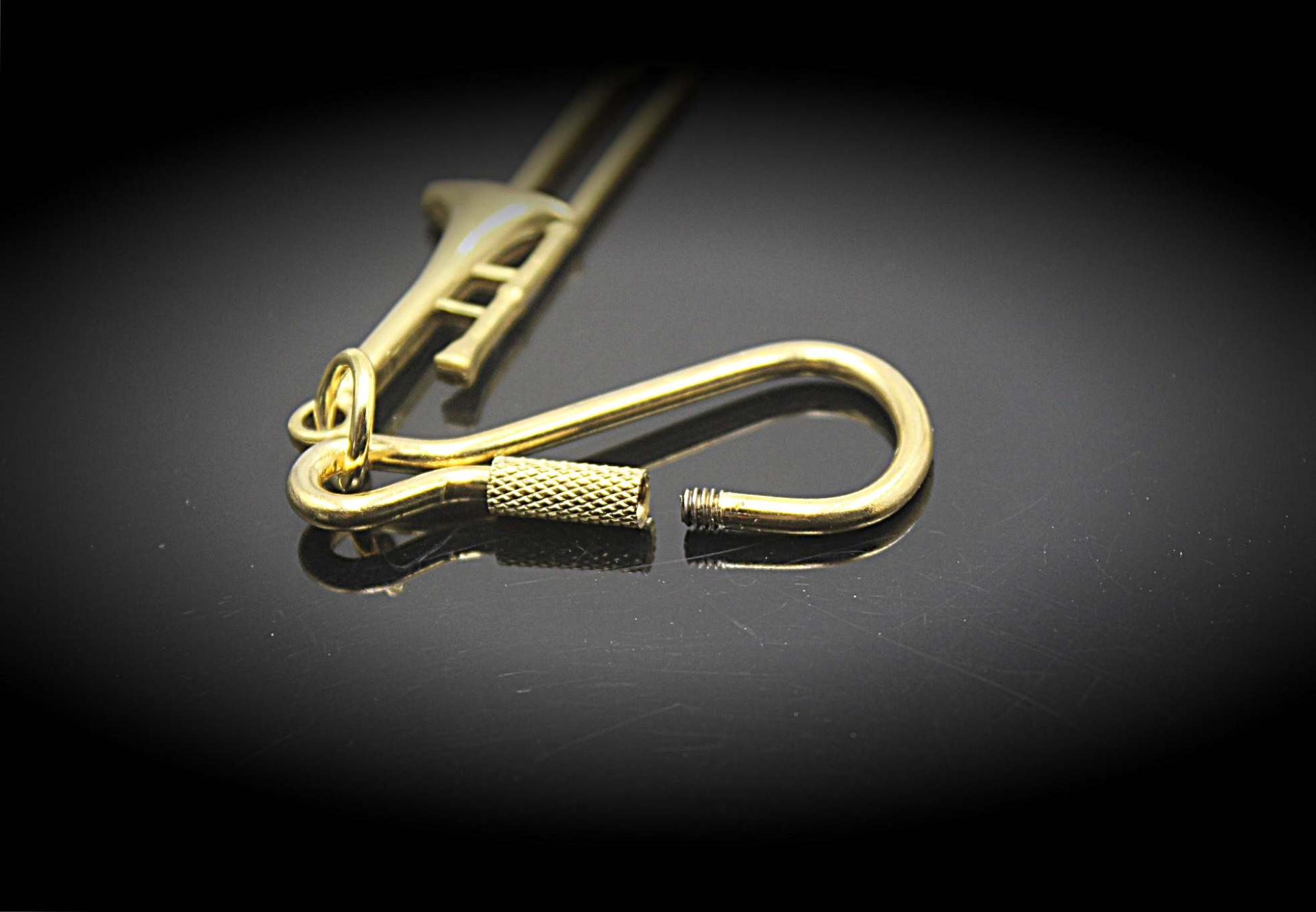 Trombone Keychain / Keyring