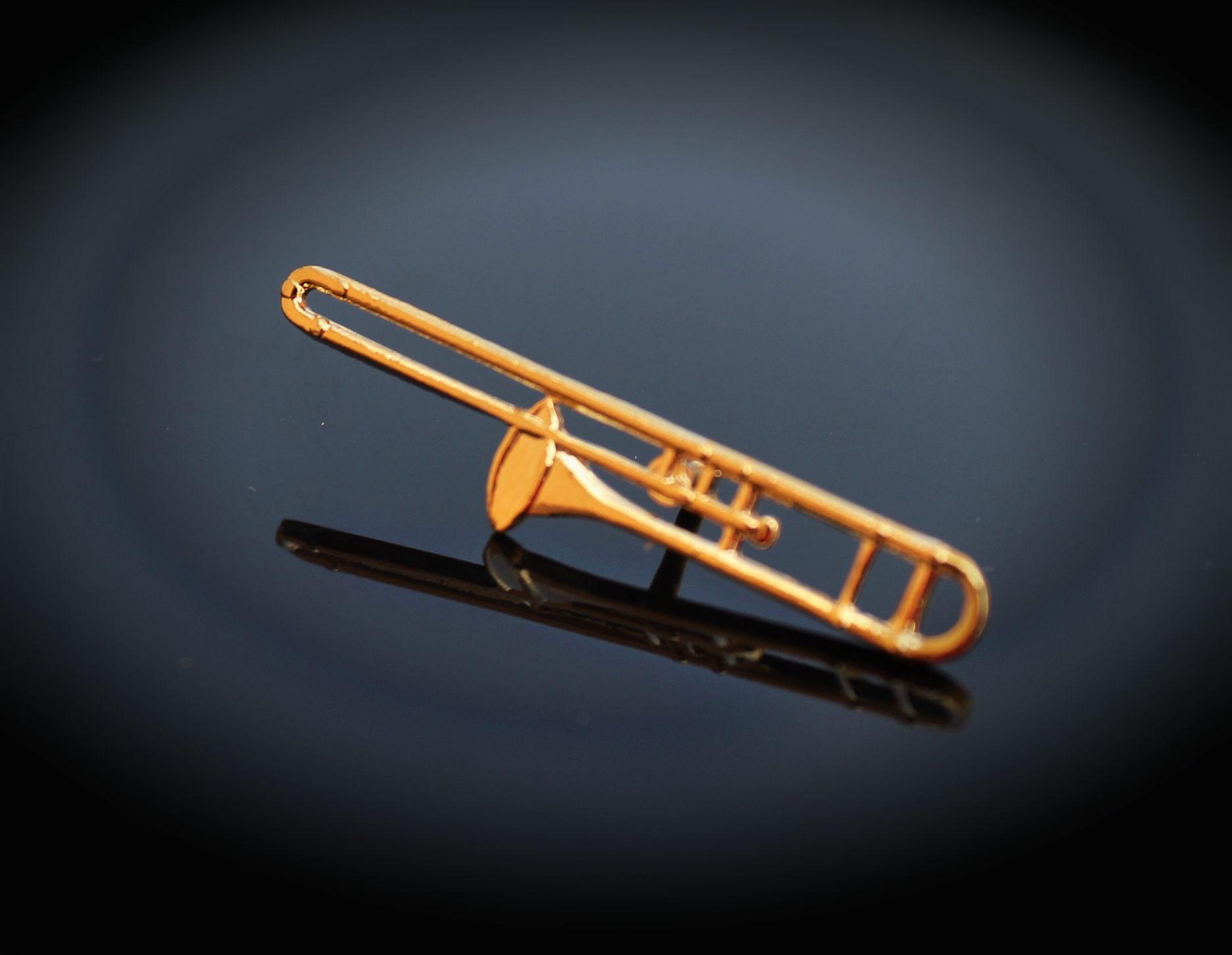 Trombone Pin Badge