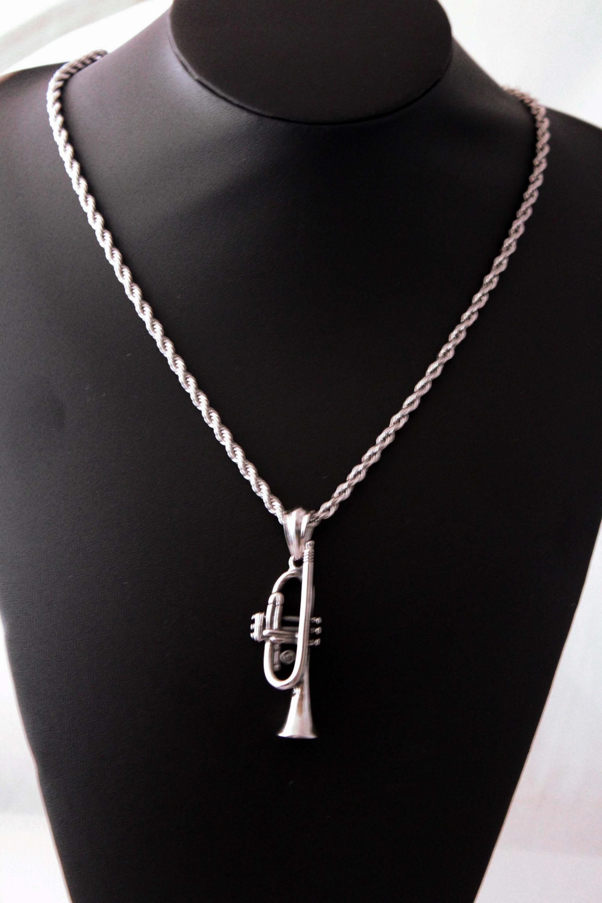 Trumpet Pendant - Stainless Steel