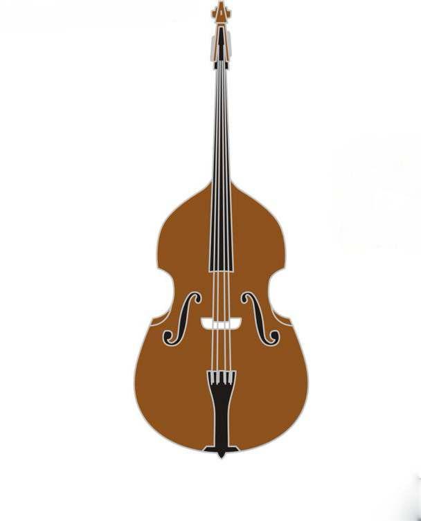 Double Bass (Contrabass) Pin Badge