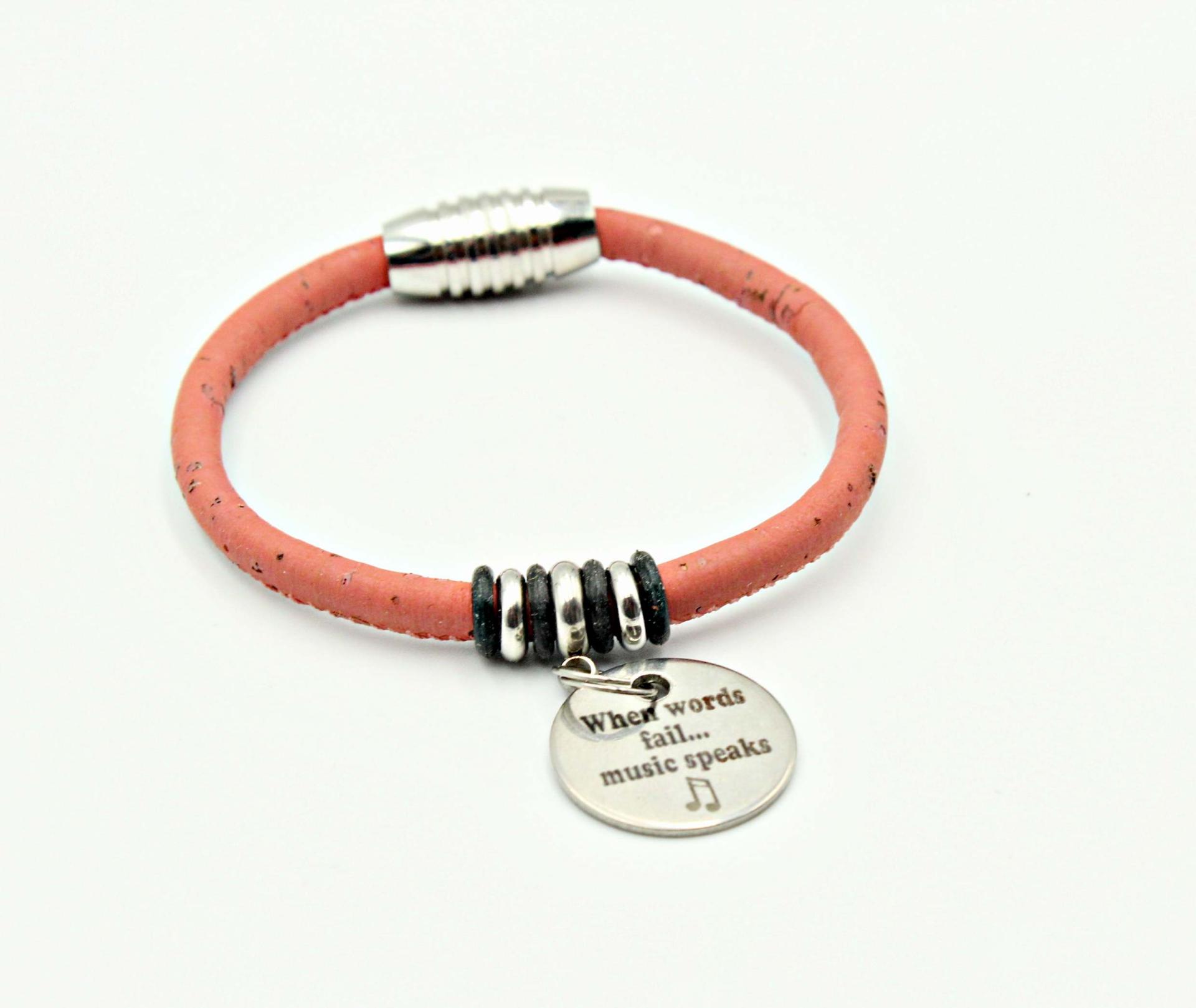 Red Wine Cork Music Bracelet From Chrissie C