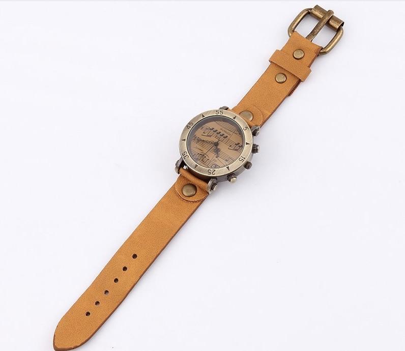 Music Notes Wristwatch - Waterproof Retro Design