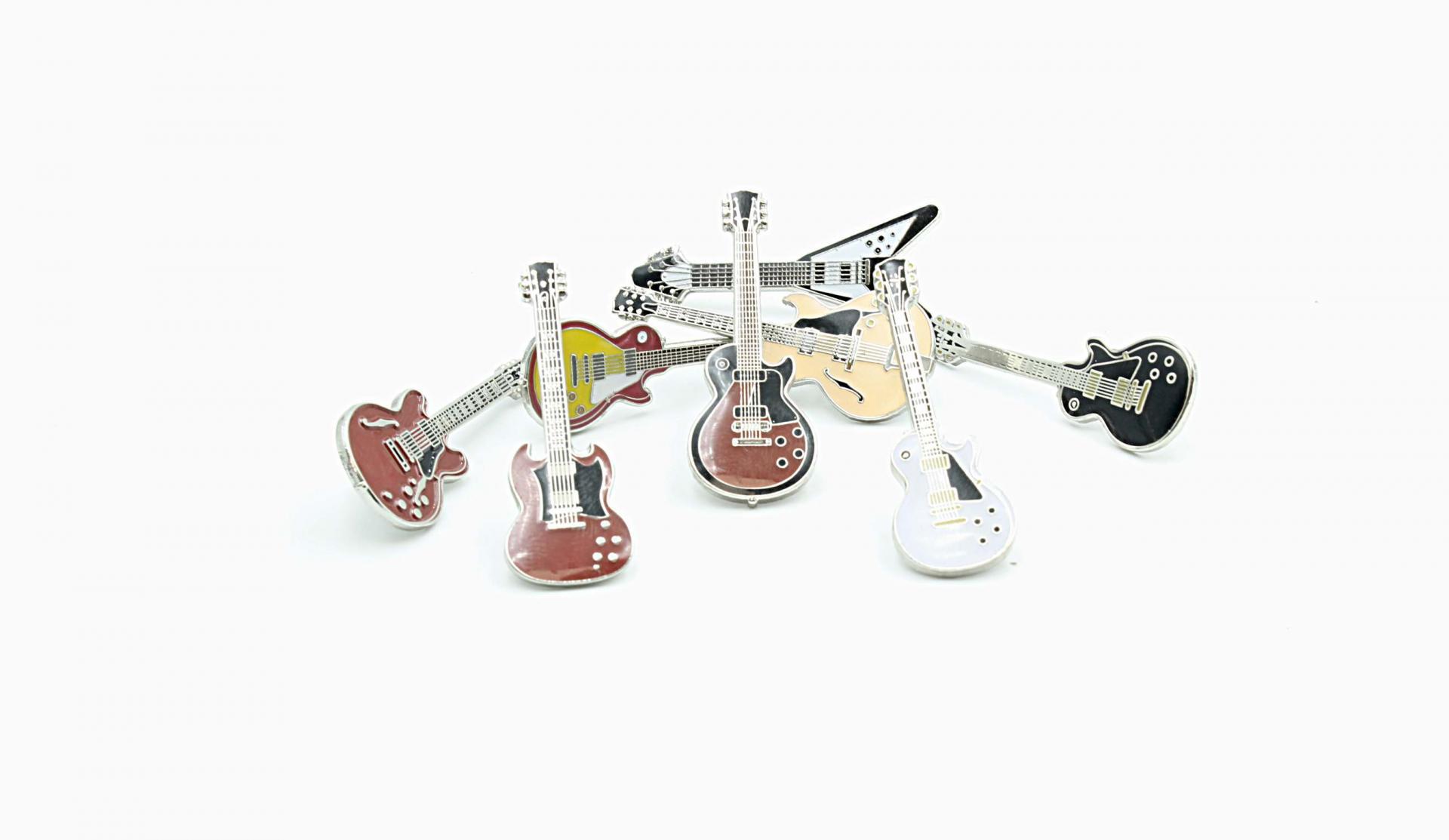 Electric Guitar Pin Badges - Choice Of Style