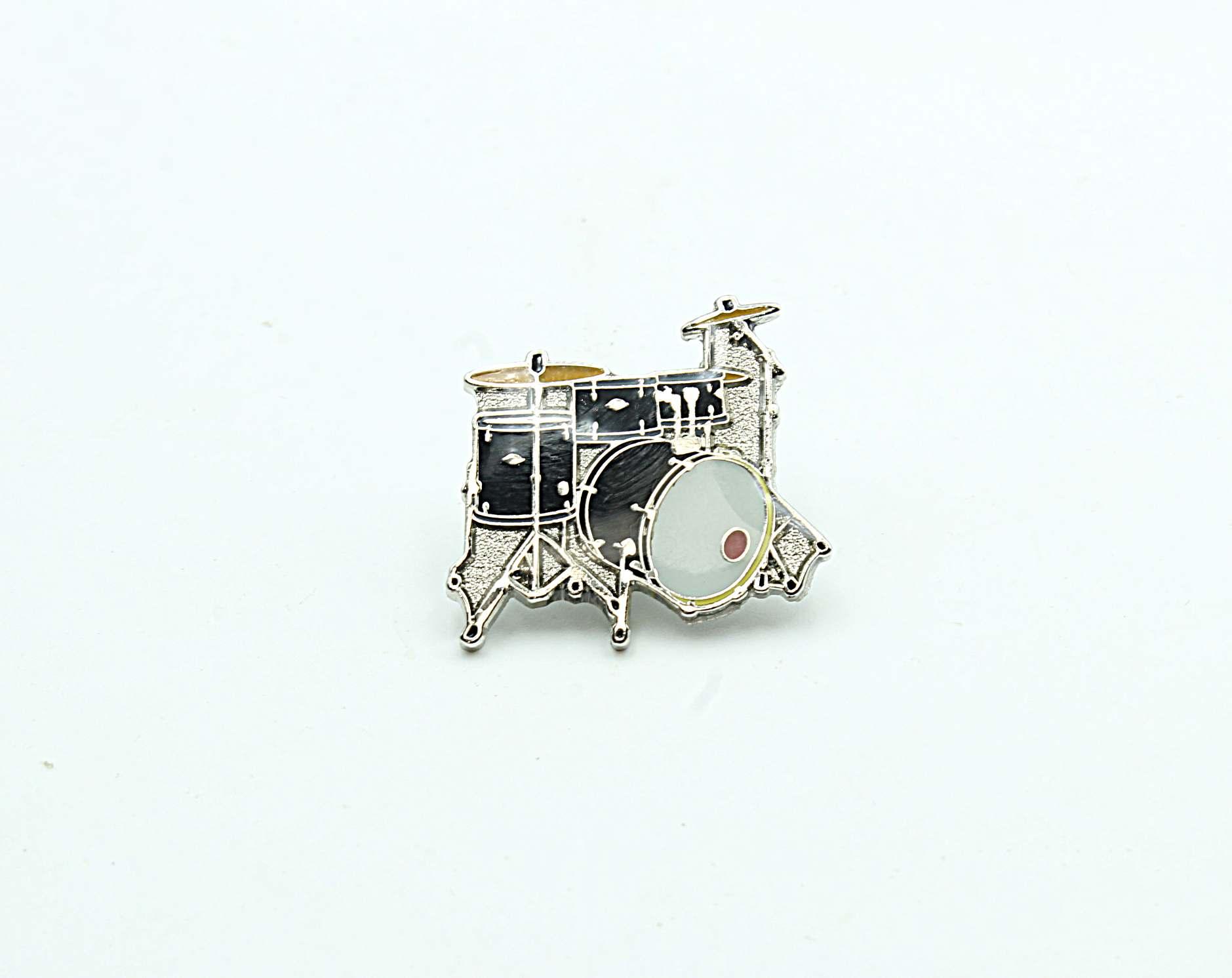 Drum Kit Pin Badge