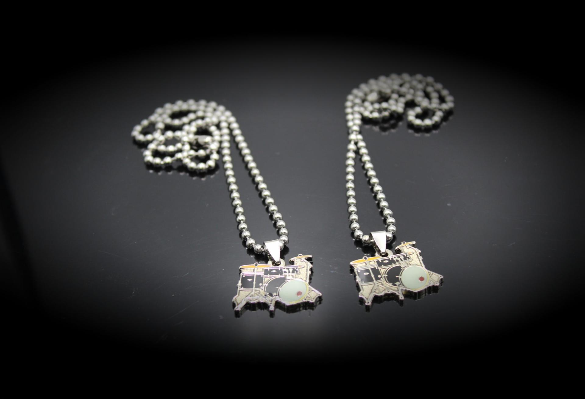 Drum Kit Pendant Necklace