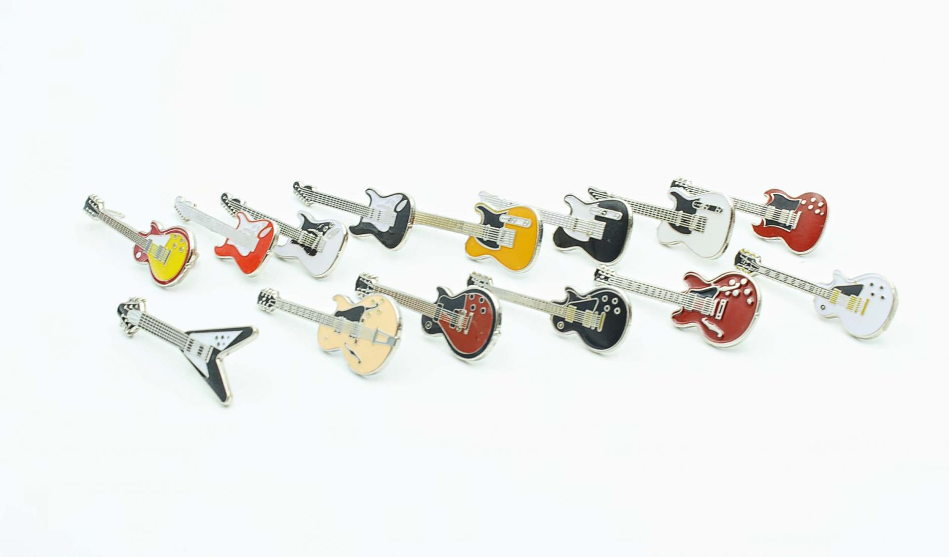 Electric Guitar Pin Badges - Choice Of Style