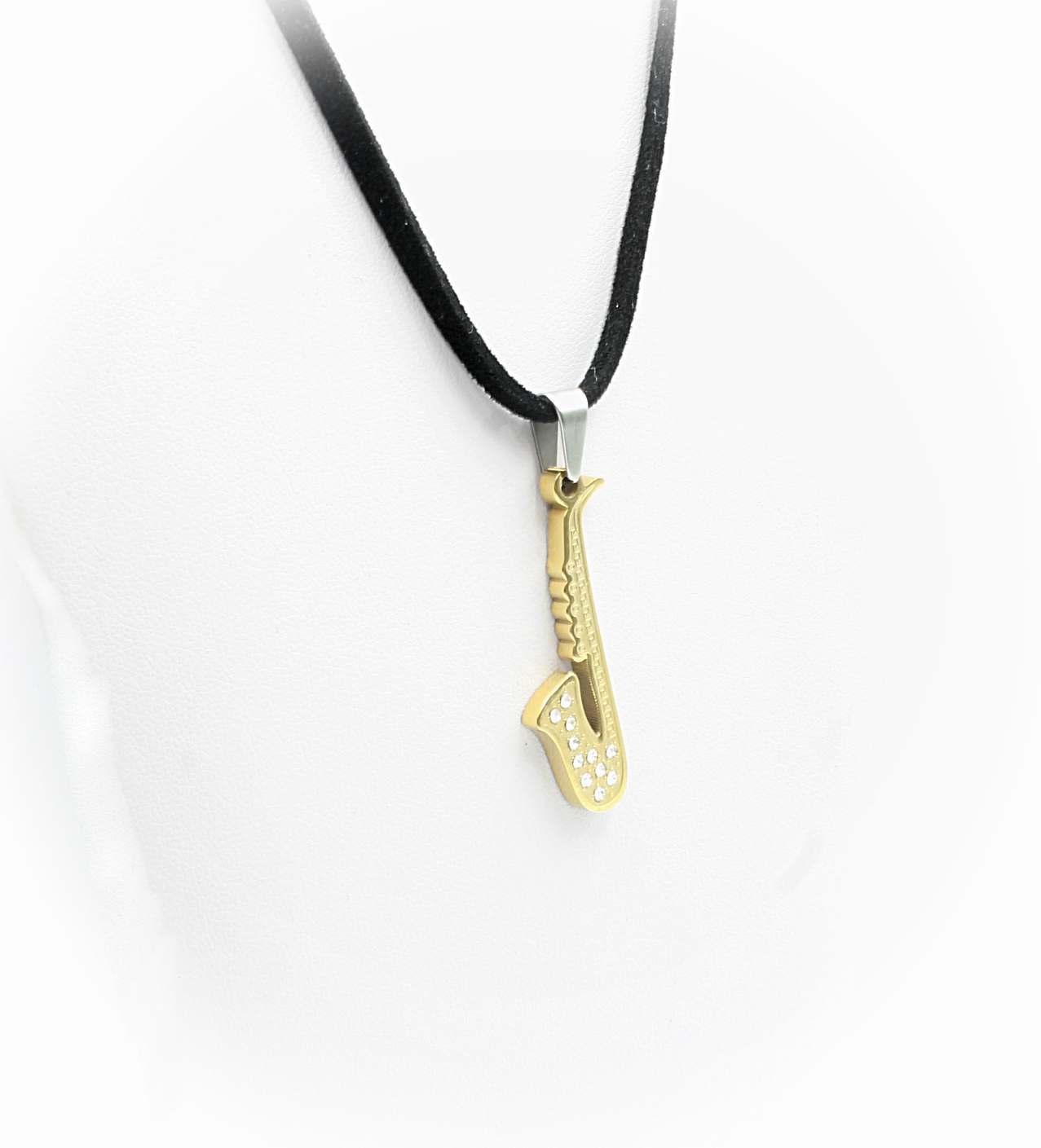 Sax Pendant in Gold - Stainless Steel