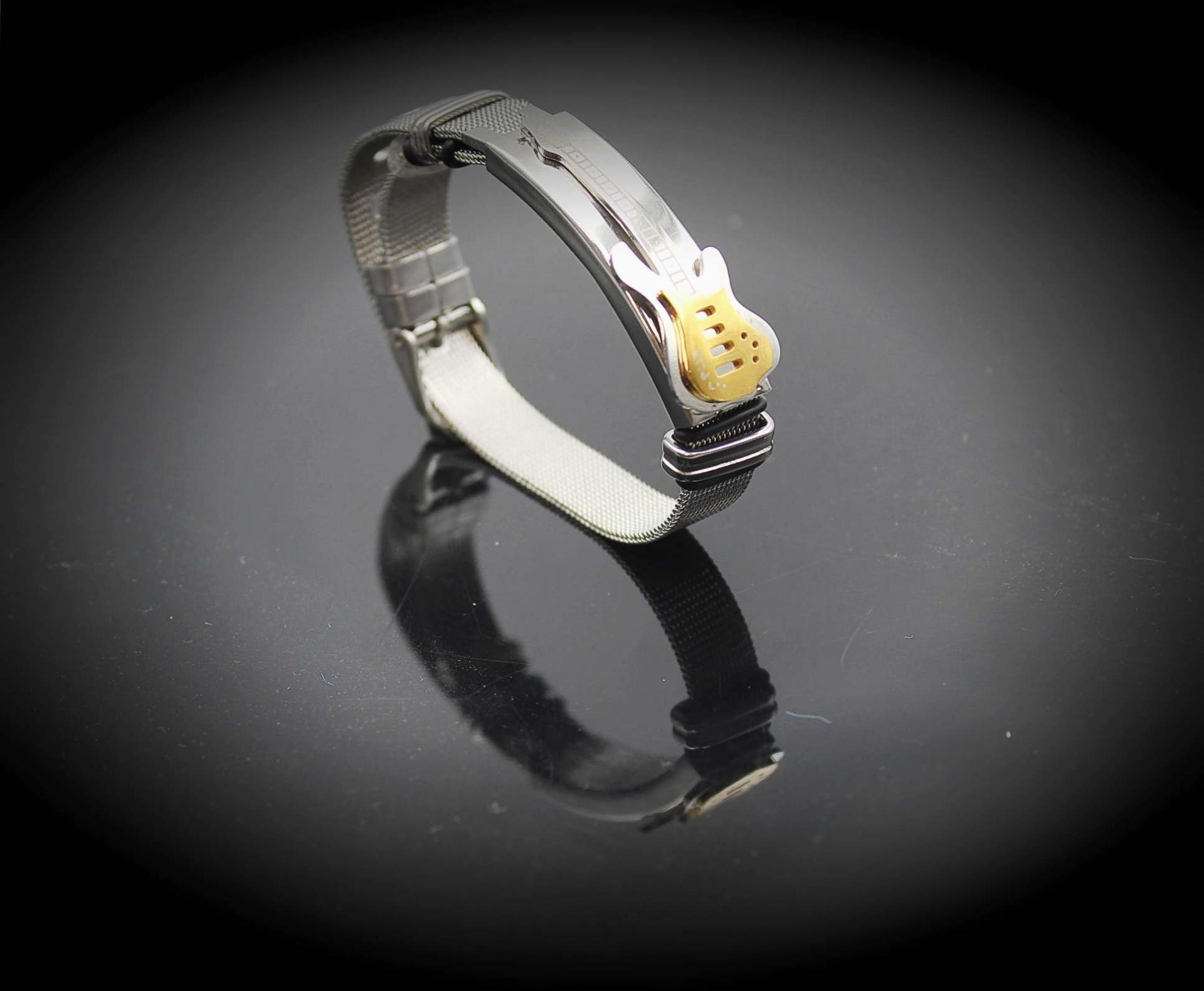 Guitar Bracelet Stainless Steel Mesh Strap