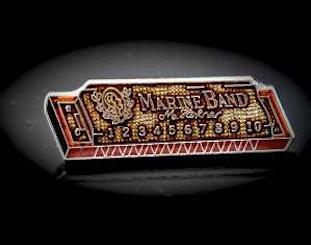 Harmonica Musical Instrument Pin Badge