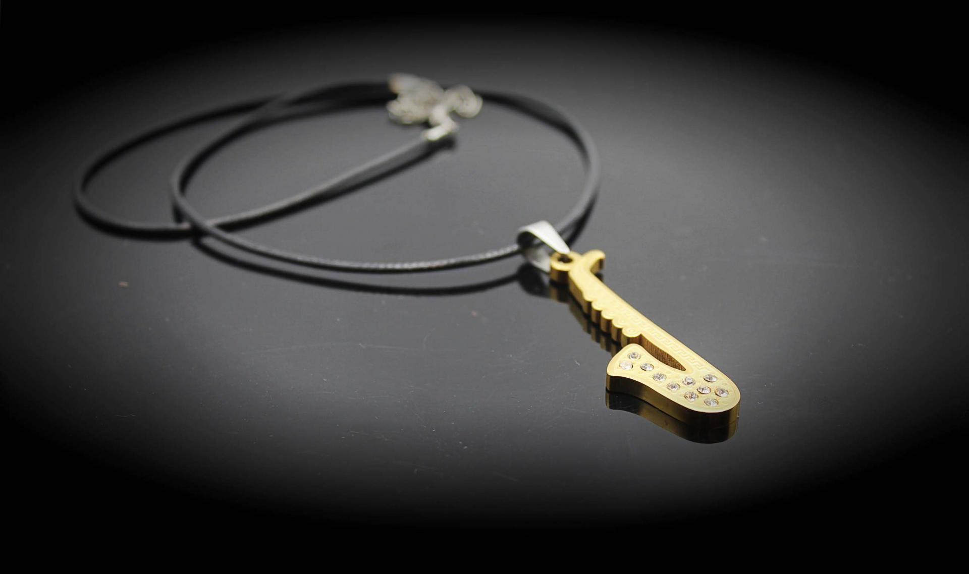 Sax Pendant in Gold - Stainless Steel