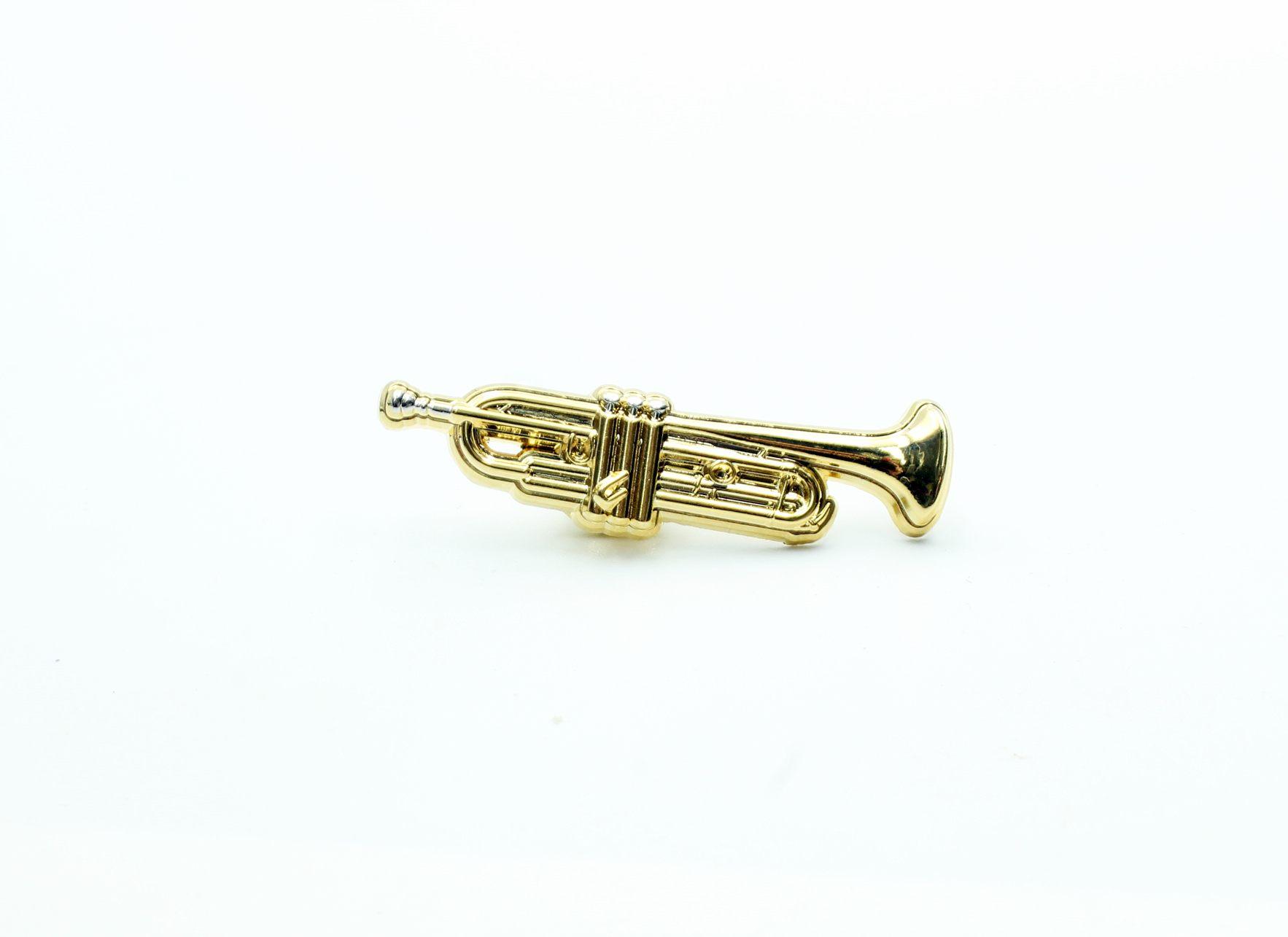 Trumpet Pin Badge 3D Design