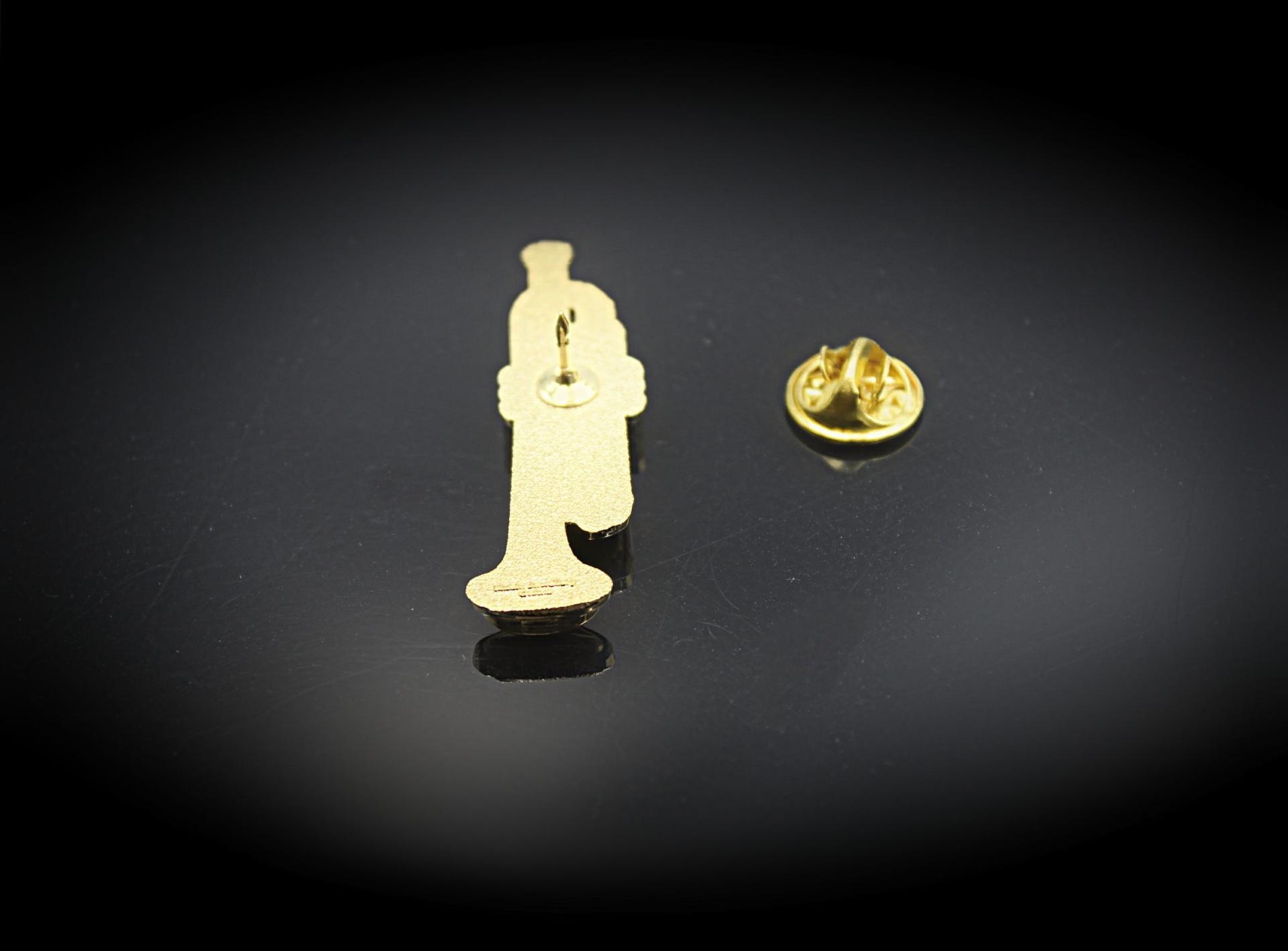 Trumpet Pin Badge 3D Design