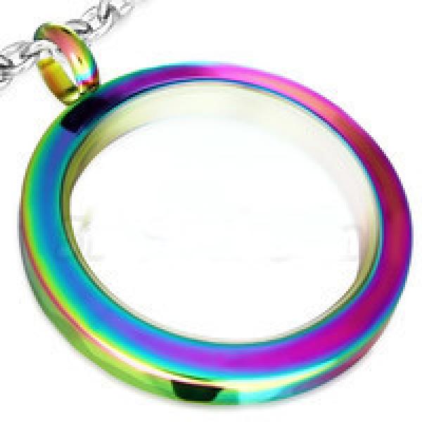 True Colors  - Anodized Glass Circle Pendant