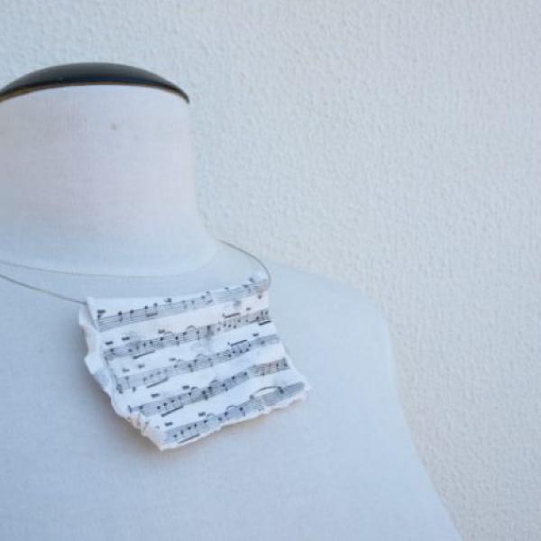 “Old Music Sheet” Choker