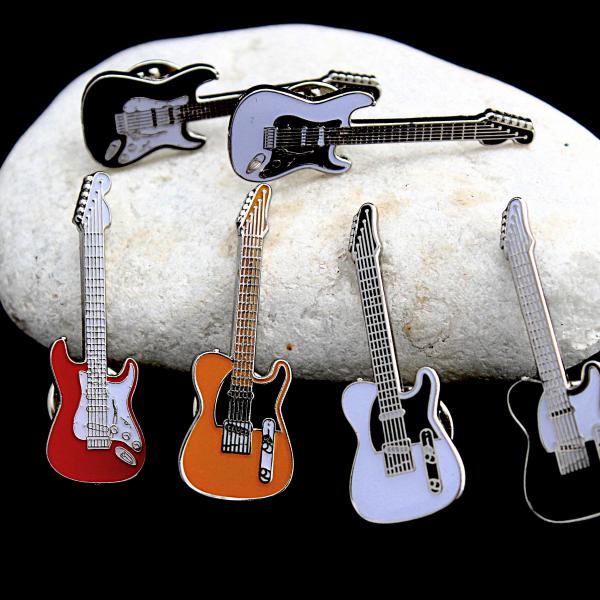 Fender Style Guitar Pin Badge Range