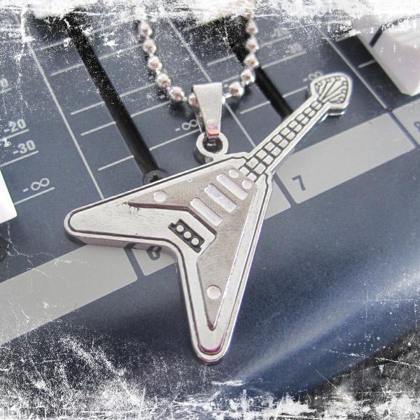 Guitar Pendant Flying V Style" funky tubes" style