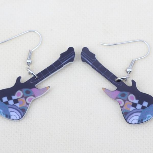 Guitar Earrings - Retro Style