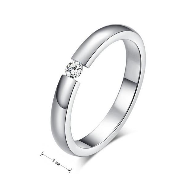 Titanium Steel Platinum Plated Ring