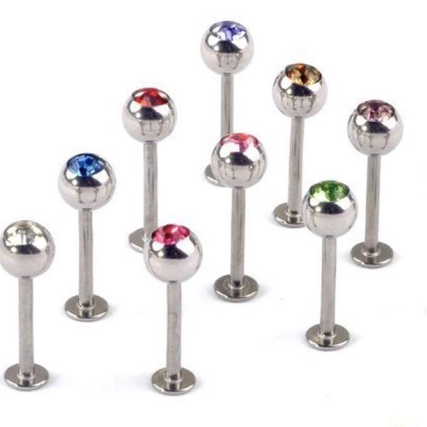 Labret Studs - Stainless Steel - Set of 10 Random Colors