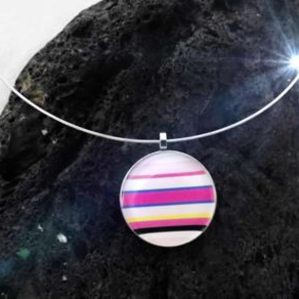 Rainbow Candy Colourful Funky Pendant