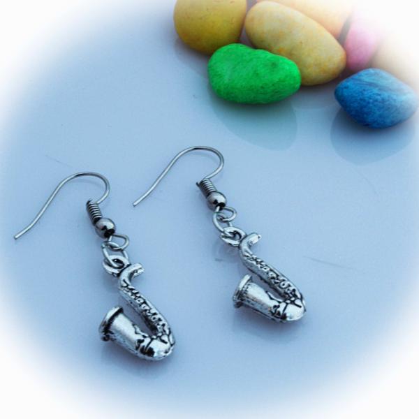 Saxophone Retro Style Earrings