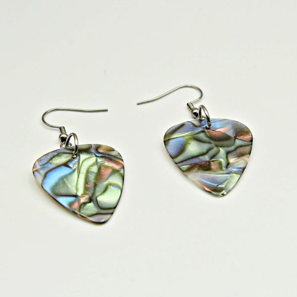 Seashell Guitar Pick Earrings