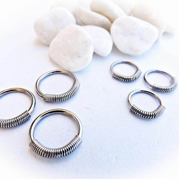 Steel Spring Wire Captive Ring BCR Body Piercing Jewellery