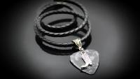 Cowboy Boot Necklace or Choker on Guitar Pick 